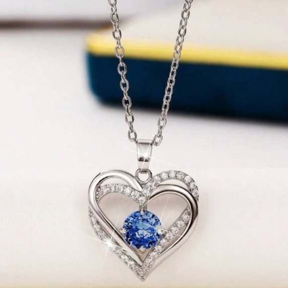 Jewelry - Eternal Love Cubic Zirconia Heart Charm Necklace